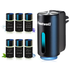 Featwell car air freshener compact-design for discreet, long-lasting fragrance in your vehicle.