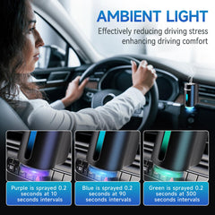 Featwell car air freshener matte-black finish complements any interior style.