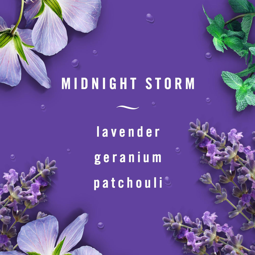 Febreze Midnight Storm scent diffusing through the cabin with a bold aroma.