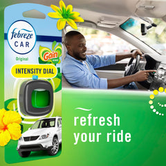 Febreze scent intensity adjust lets you choose low to high strength.