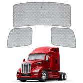 Federedevo 6-layer window shade for Peterbilt 579 front windshield reduces glare