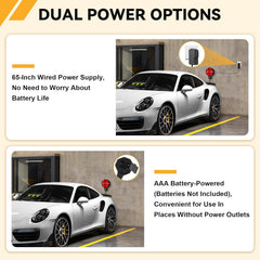 Feekoon dual-power option ensures flexible installation with batteries or USB.
