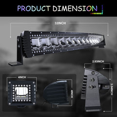 FEELON two 4 inch RGB pods add focused color accents for added visibility