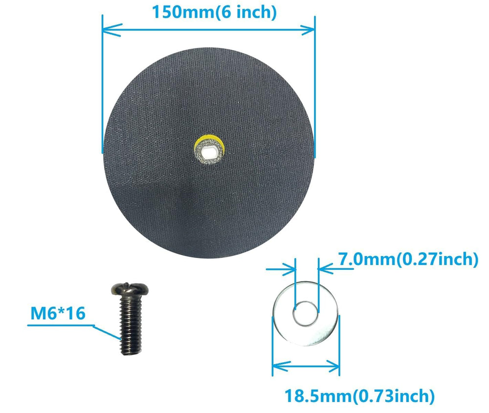 Feenynic buffer pads included for even pressure during polishing