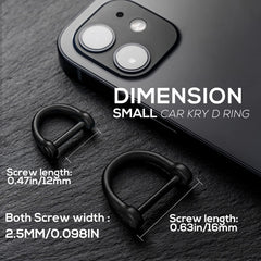 FEGVE D-Ring Keychain half-inch D-ring detail.