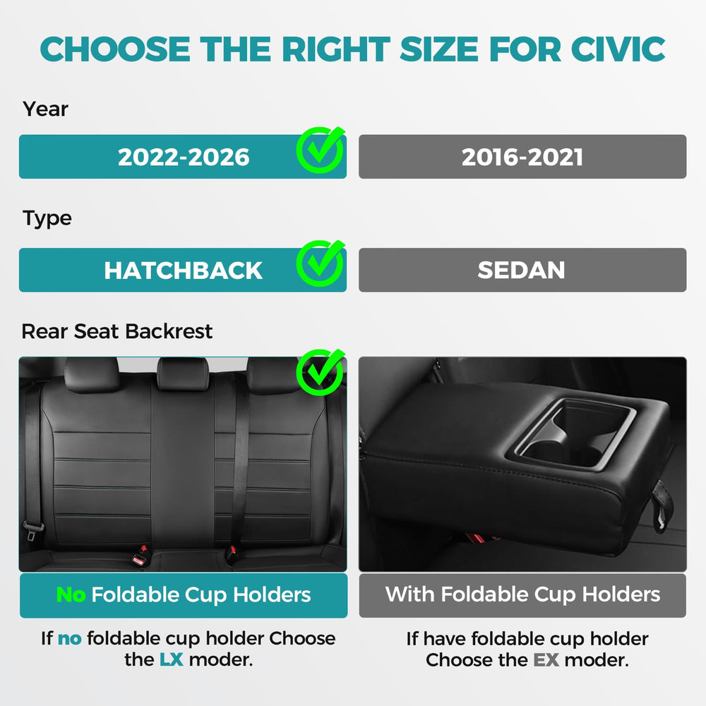 FEINEPRO front seat back organizer adds convenient storage for Civic.
