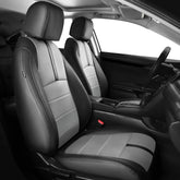 FEINEPRO Honda Civic hatchback front seat cover showing waterproof Nappa leather protection