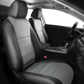 FEINEPRO Civic seat cover front seat in black and grey, durable protection.