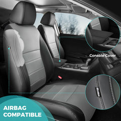 FEINEPRO rear-right seat cover highlights easy-clean, premium leather look.
