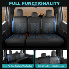 FEINEPRO durable faux leather seat cover resists stains and cleans easily