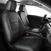 FEINEPRO Honda Civic seat cover front seat in black Nappa leather offering protection.