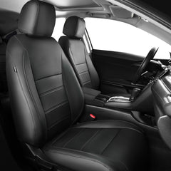FEINEPRO Honda Civic seat cover front seat in black Nappa leather offering protection.