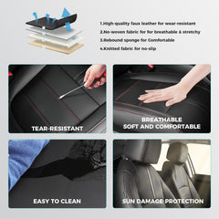 FEINEPRO stain-resistant finish keeps seats cleaner longer during daily use.