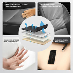 FEINEPRO Honda Pilot breathable NAPPA leather for comfy rides.