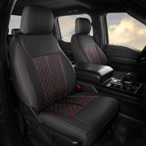 Feinepro seat cover on Ford F-150 front seat for snug protection.