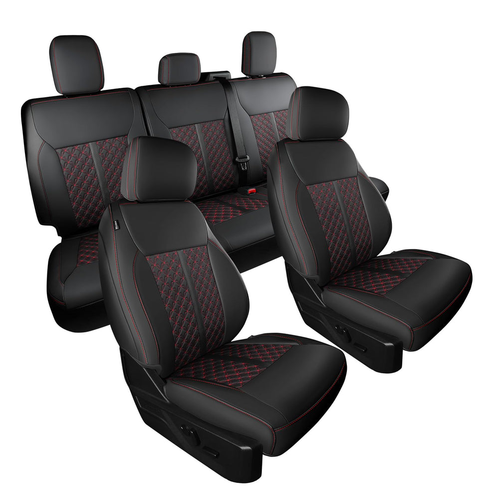 Feinepro full-wrap fit protects both seats and cloth.