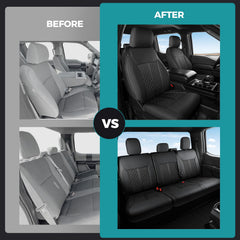 FEINEPRO full-set seat cover protects front and rear seats.