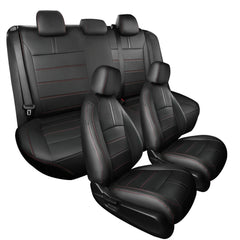 FEINEPRO baby-seat compatible back seat cover supports child seating on trips.
