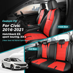 FEINEPRO airbag-safe seat covers for Honda Civic, maintain safety features.