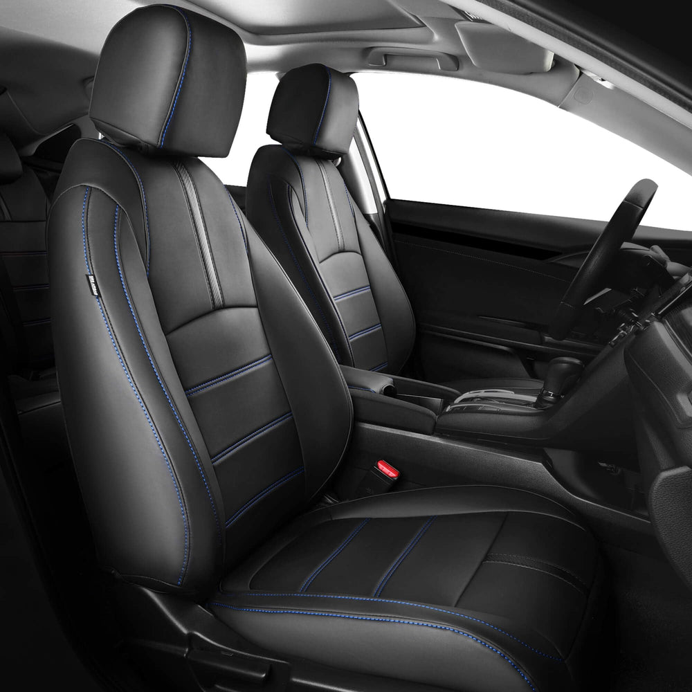 FEINEPRO seat covers for Honda Civic hatchback front seats protect upholstery with premium style