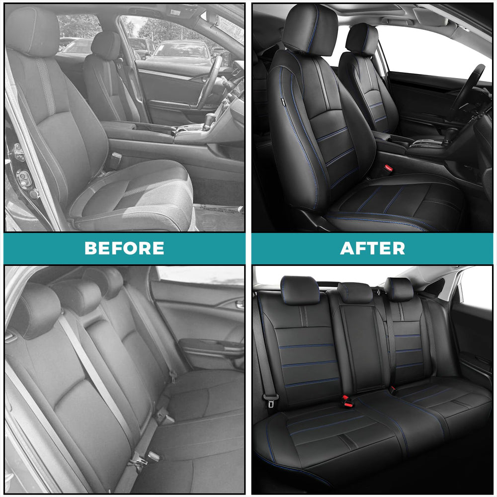 Waterproof finish keeps spills from soaking into the seats