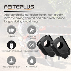 Feiteplus extended rise of 38 mm for a taller, more comfortable stance