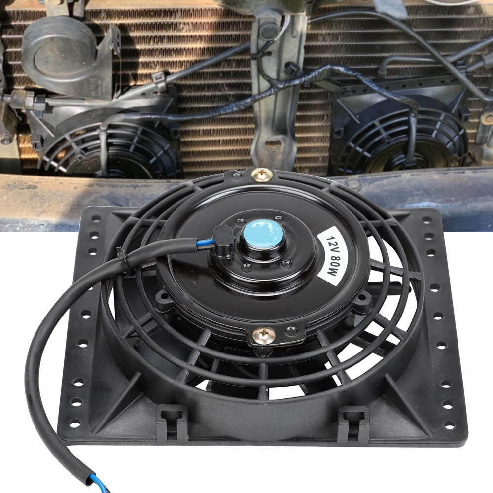 Fekuar 6-inch slim radiator fan with mount kit included for easy installation