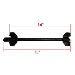Maximum jaw opening 15 inches for larger springs with Fekuar compressor.