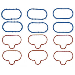 Fel-Pro MS 92586-1 engine intake gasket set, front view, durable sealing.