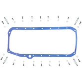 Fel-Pro OS 34509 T oil pan gasket set close-up showing a durable molded rubber seal.