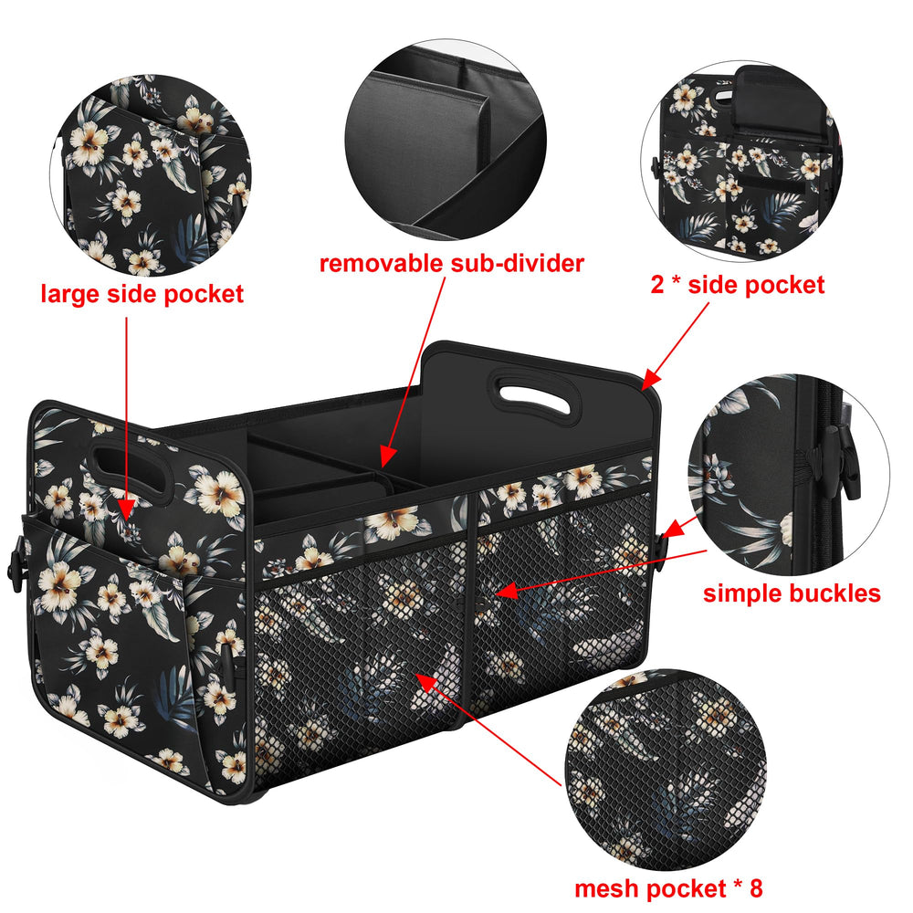 Femuar car trunk organizer in use storing groceries and everyday items