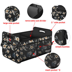 Femuar car trunk organizer in use storing groceries and everyday items