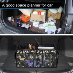 Femuar trunk organizer in use with sports gear and equipment