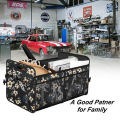 Femuar trunk organizer in use holding tools and accessories