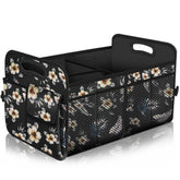 Femuar car trunk organizer showing 72L capacity for groceries and gear