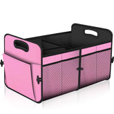 Femuar car trunk organizer shows 72L capacity for groceries and tools