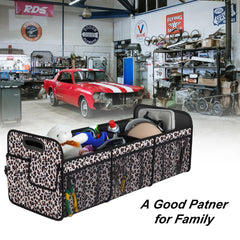 Femuar 15-pocket trunk organizer illustrating multiple storage zones