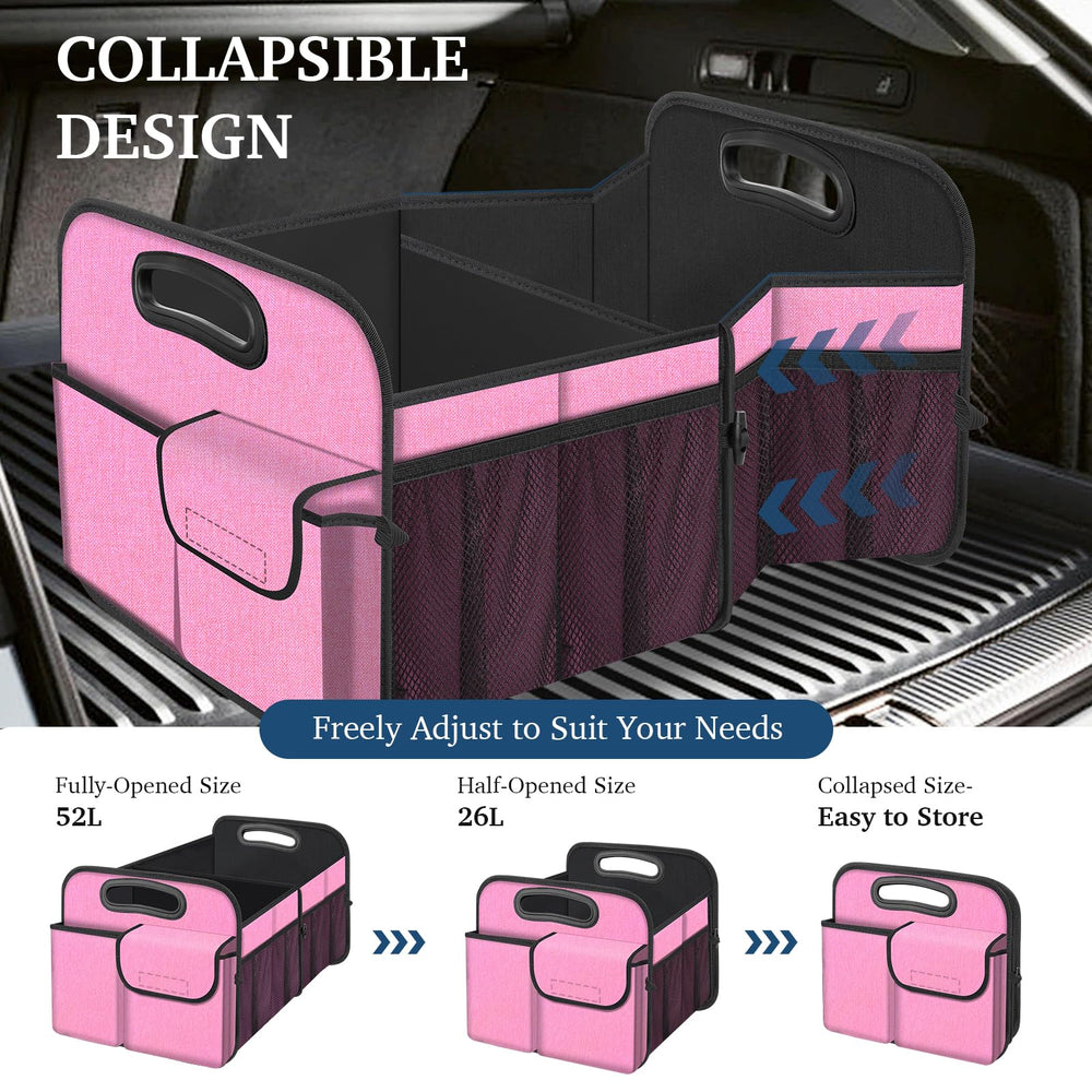 Femuar trunk organizer ideal for groceries, toys, and tools