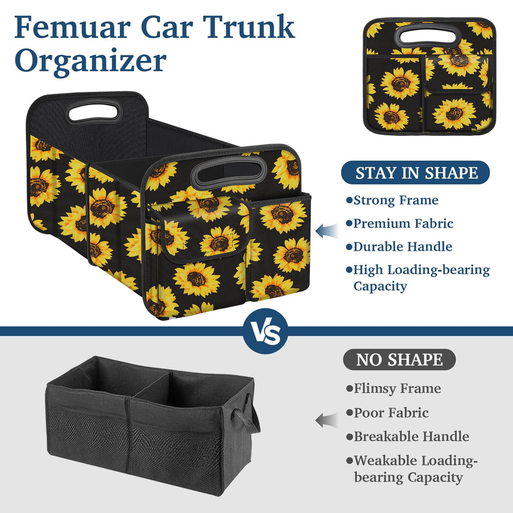 Femuar trunk organizer removable divider featured for flexible cargo separation