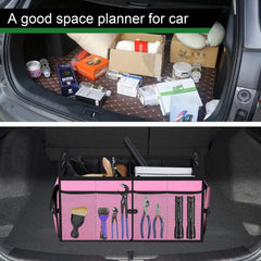 Femuar trunk organizer fits cars, SUVs, jeeps, and trucks