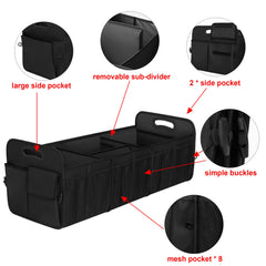 Universal fit across vehicles keeps items tidy on the go.