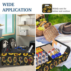 Femuar trunk organizer fits cars, SUVs, Jeeps, vans for versatile use