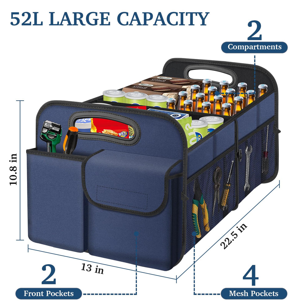 Femuar trunk organizer with waterproof 600D Oxford cloth keeps items dry