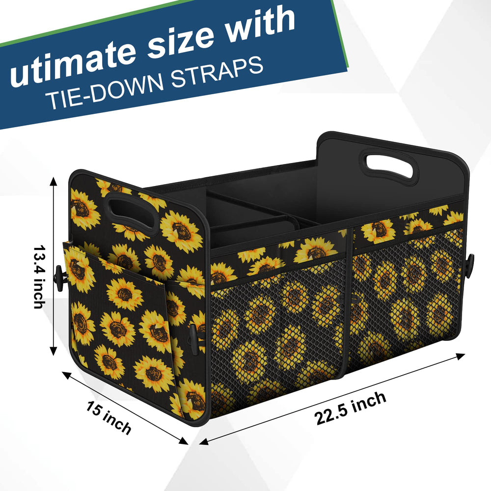 Femuar waterproof trunk organizer made with 600D Oxford fabric protecting contents.