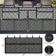 Femuar waterproof material protecting contents during rain or spills.