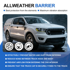 FengleAuto weather barrier reduces drafts around camper shell openings.