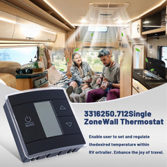 Fenglesha RV thermostat compatible with Dometic units for flexible climate control.