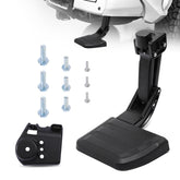 Fenglesha Tacoma rear bed step extended for easy loading access.