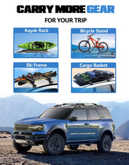 FengYu cargo-ready cross bars support up to 300 pounds.
