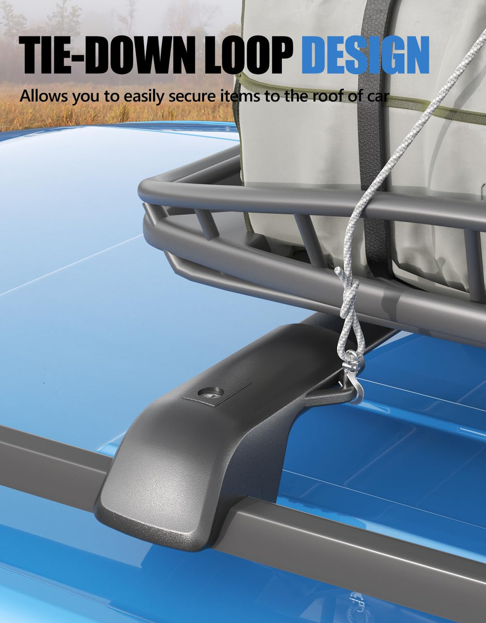 FengYu crossbars with rubber pads for on-road and off-road use.